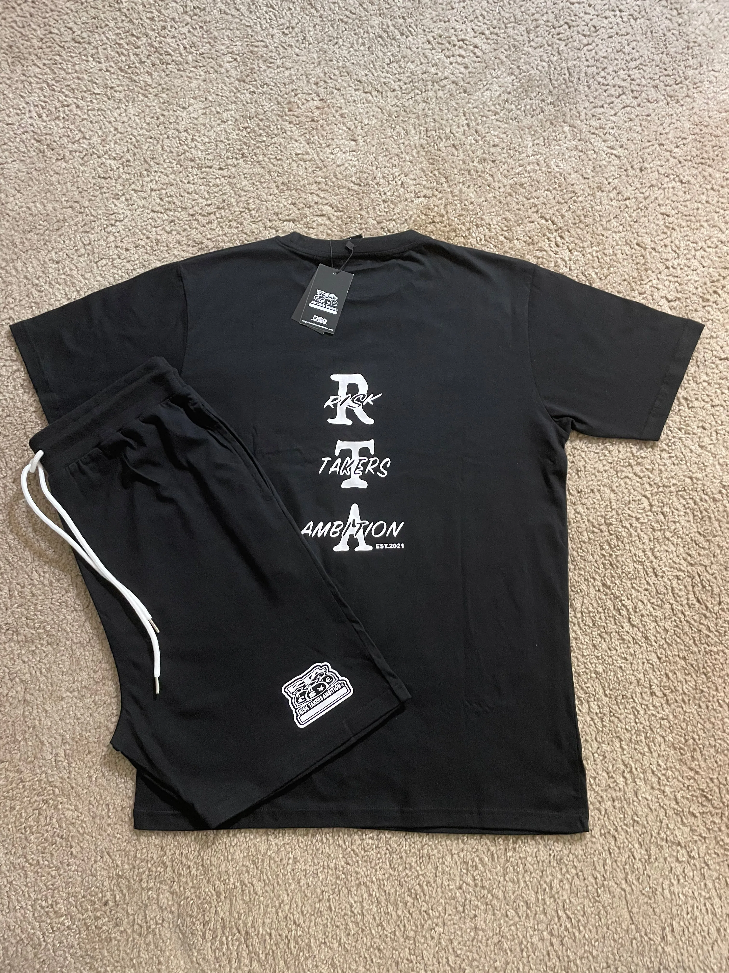 PREMIUM QUALITY RTA 2 PIECE T-SHIRT AND SHORTS SETS