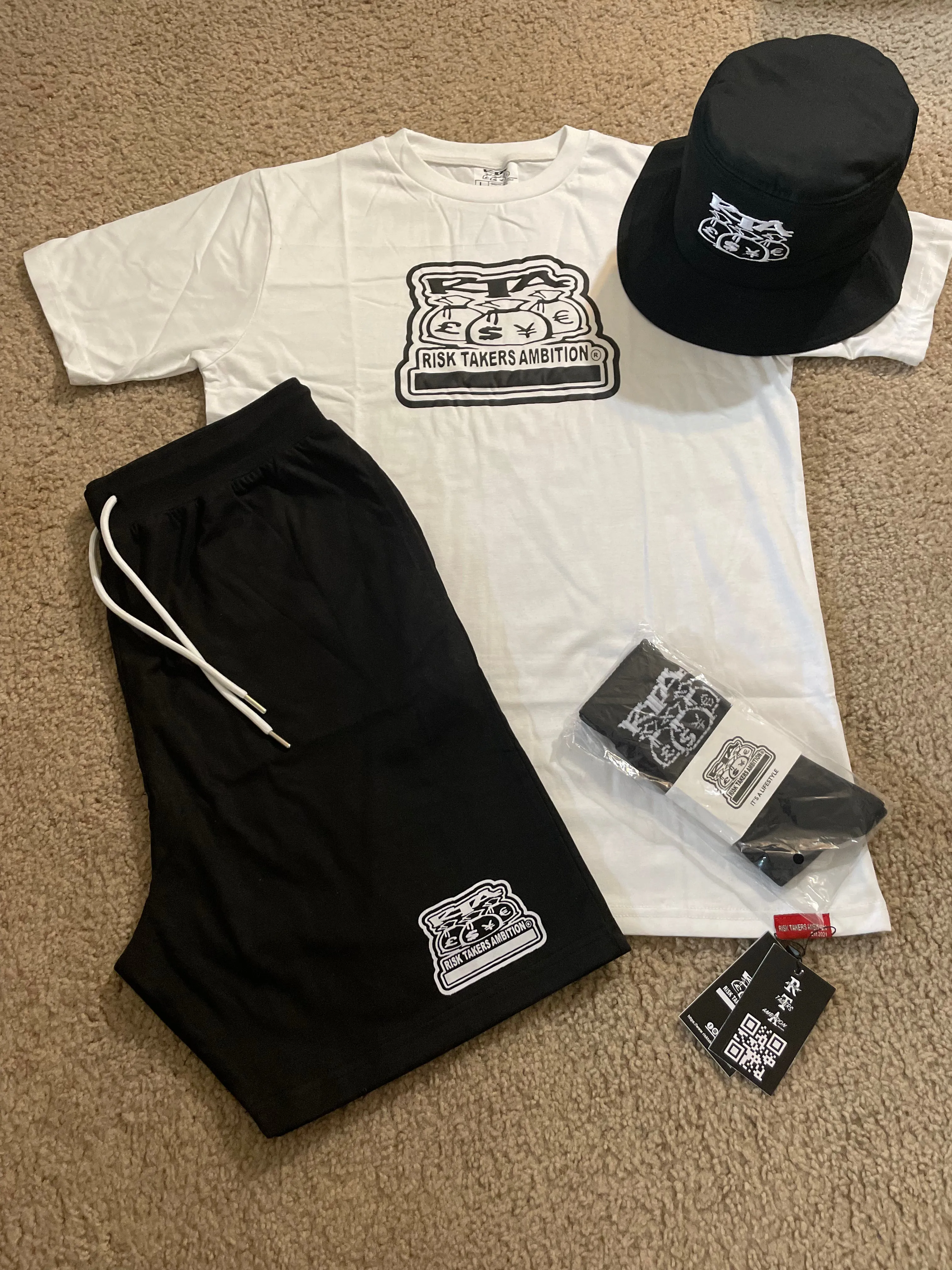 PREMIUM QUALITY RTA 2 PIECE T-SHIRT AND SHORTS SETS