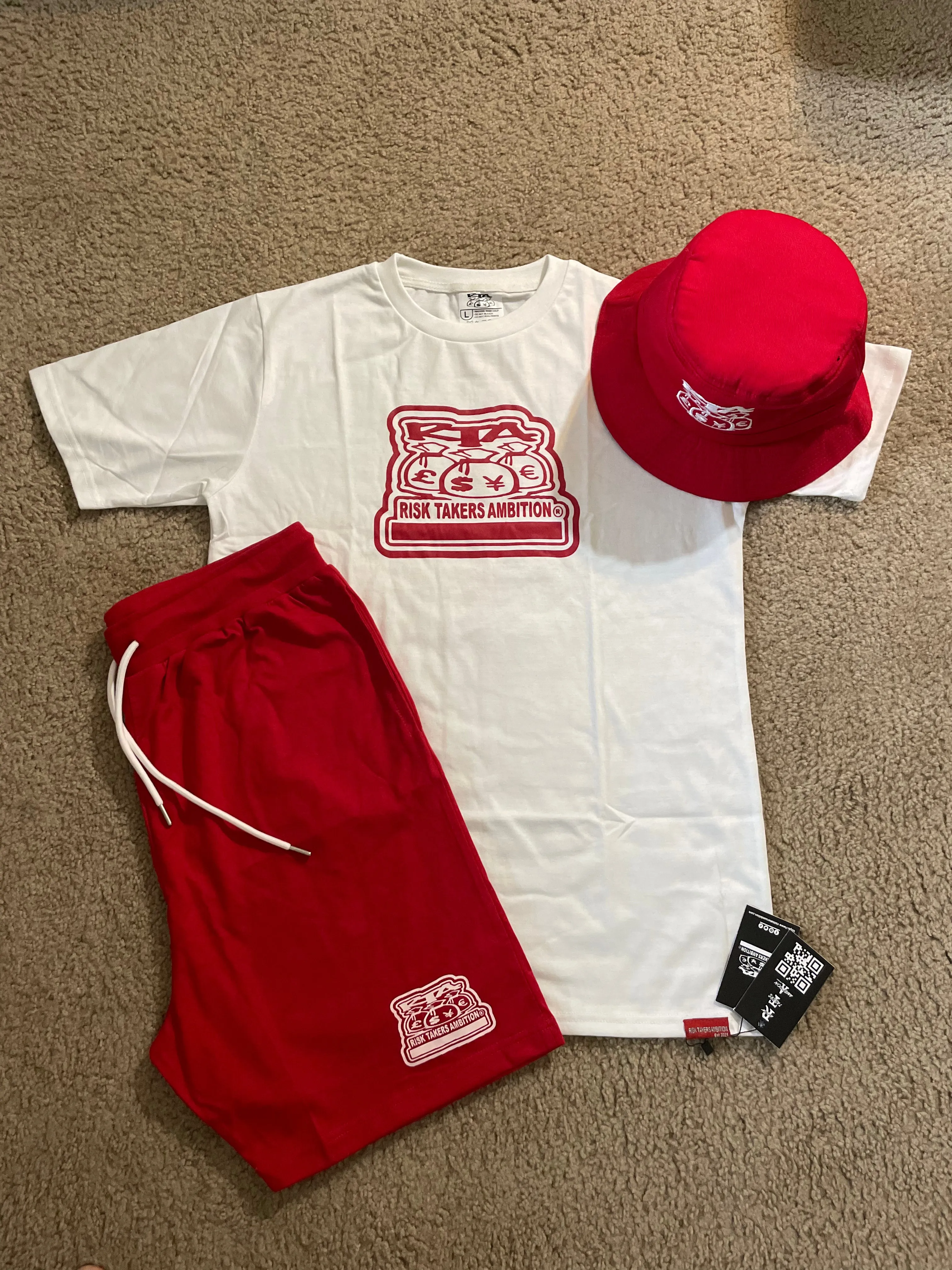 PREMIUM QUALITY RTA 2 PIECE T-SHIRT AND SHORTS SETS
