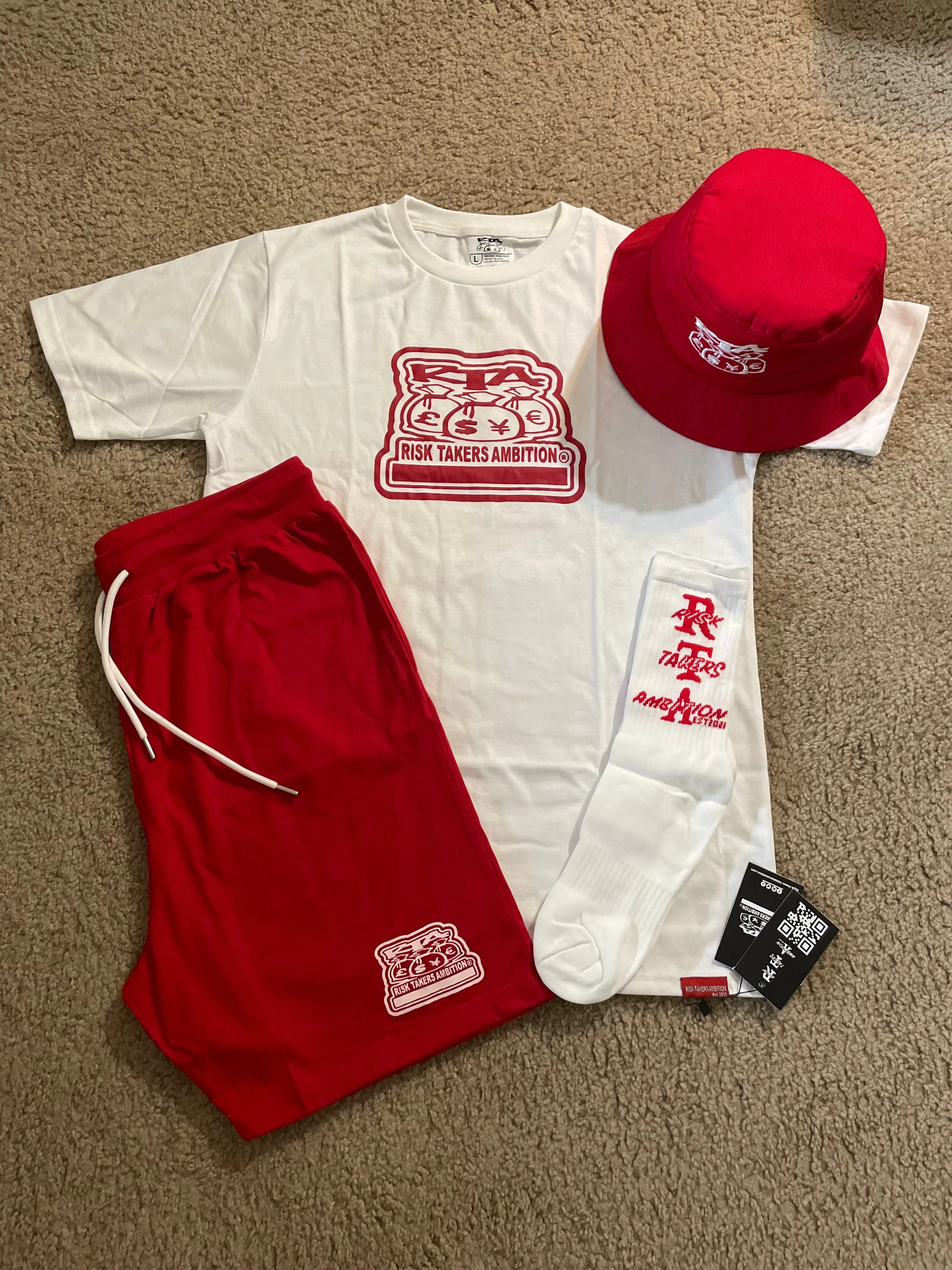 PREMIUM QUALITY RTA 2 PIECE T-SHIRT AND SHORTS SETS
