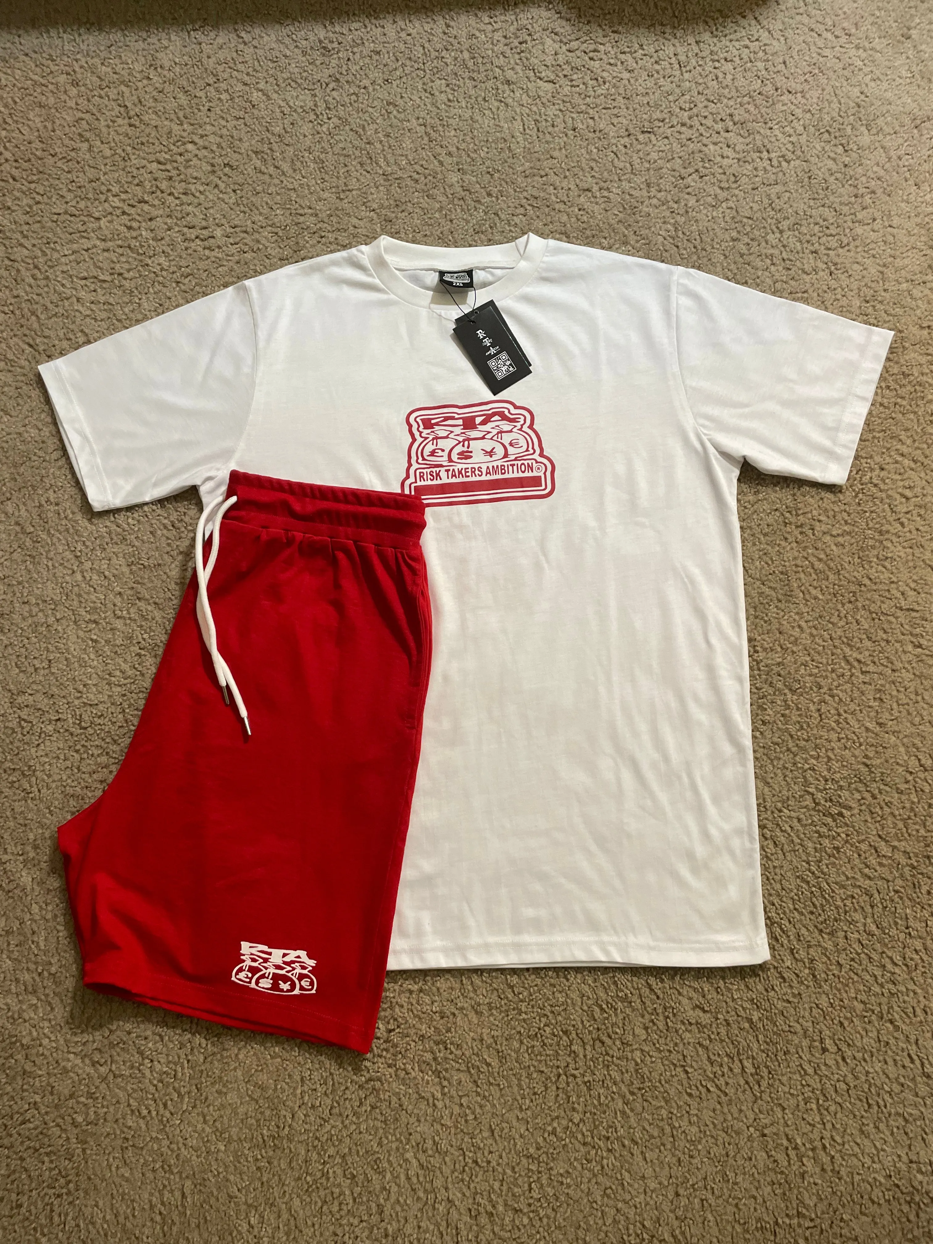 PREMIUM QUALITY RTA 2 PIECE T-SHIRT AND SHORTS SETS
