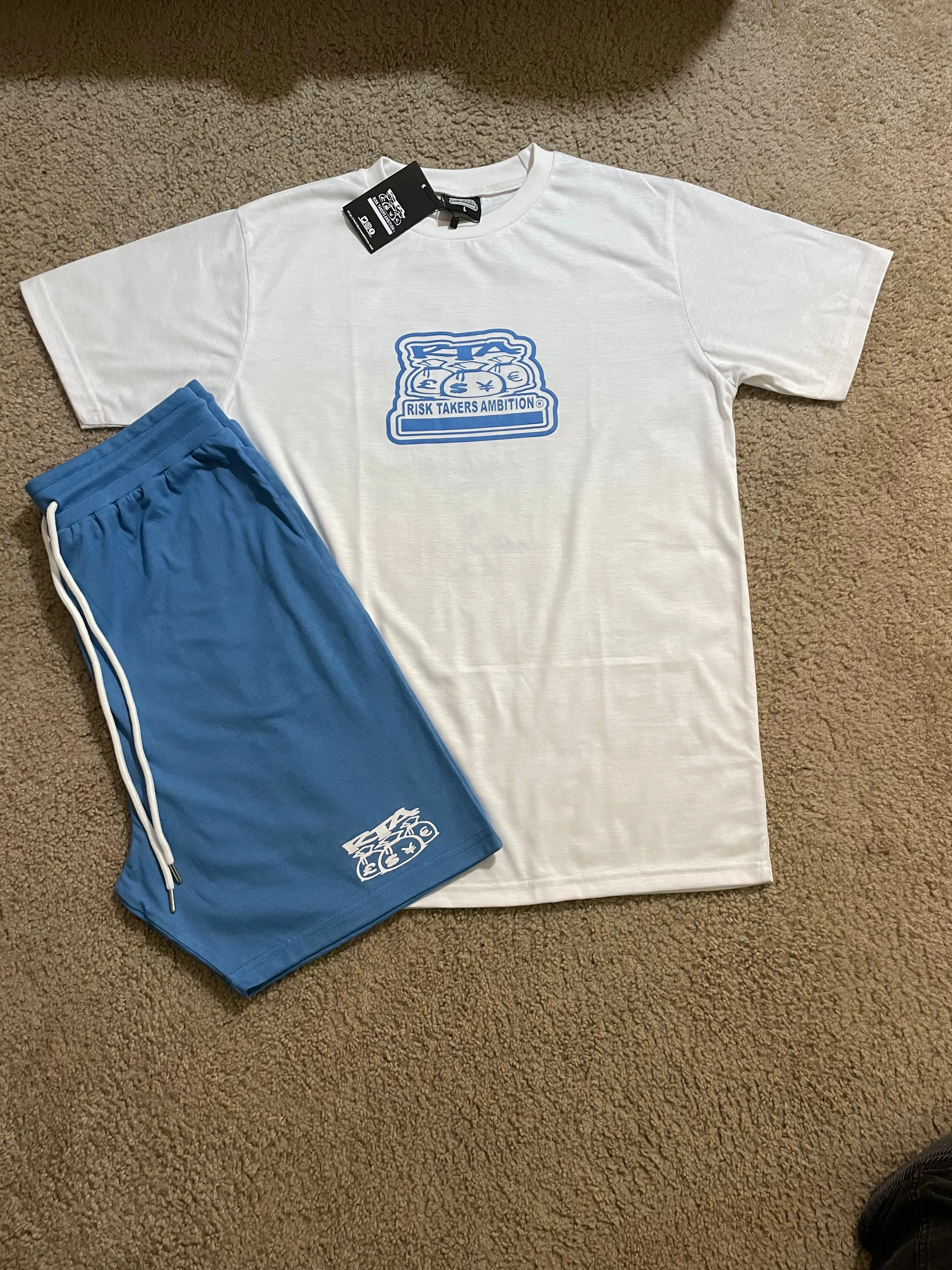 PREMIUM QUALITY RTA 2 PIECE T-SHIRT AND SHORTS SETS