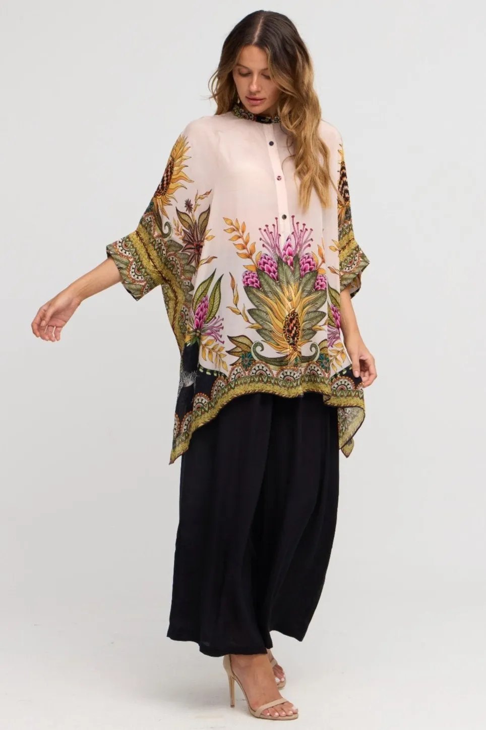 Princess Of Savannah Kaftan Top w Sleeves