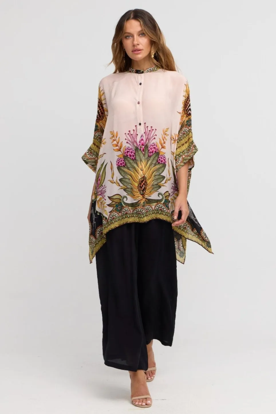 Princess Of Savannah Kaftan Top w Sleeves
