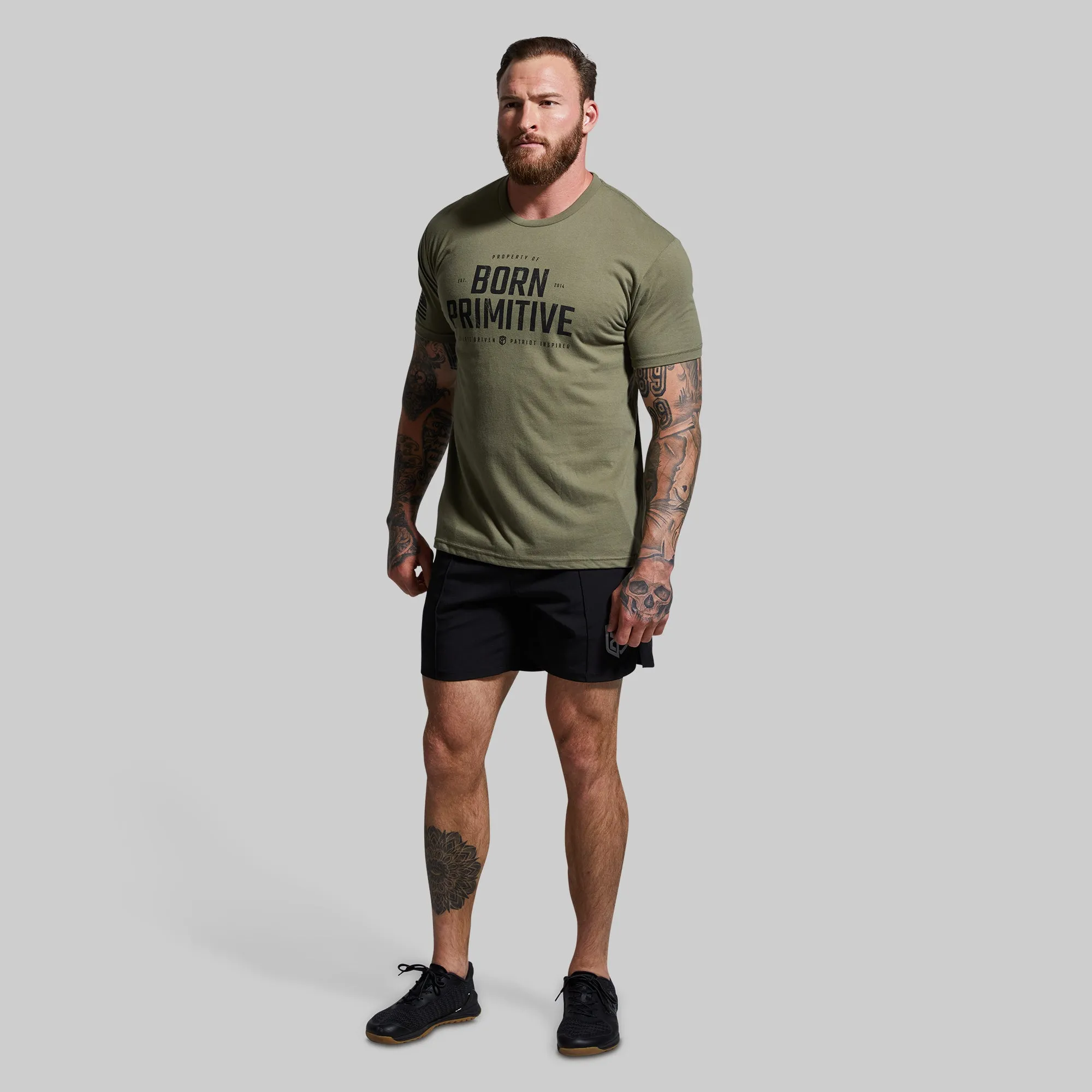 Property of Born Primitive Tee (Tactical Green)