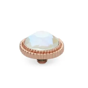 Qudo Fabero 10mm Rose Gold Topper - Light Grey Delite