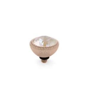 Qudo Fabero 11mm Rose Gold Topper - Light Grey Delite
