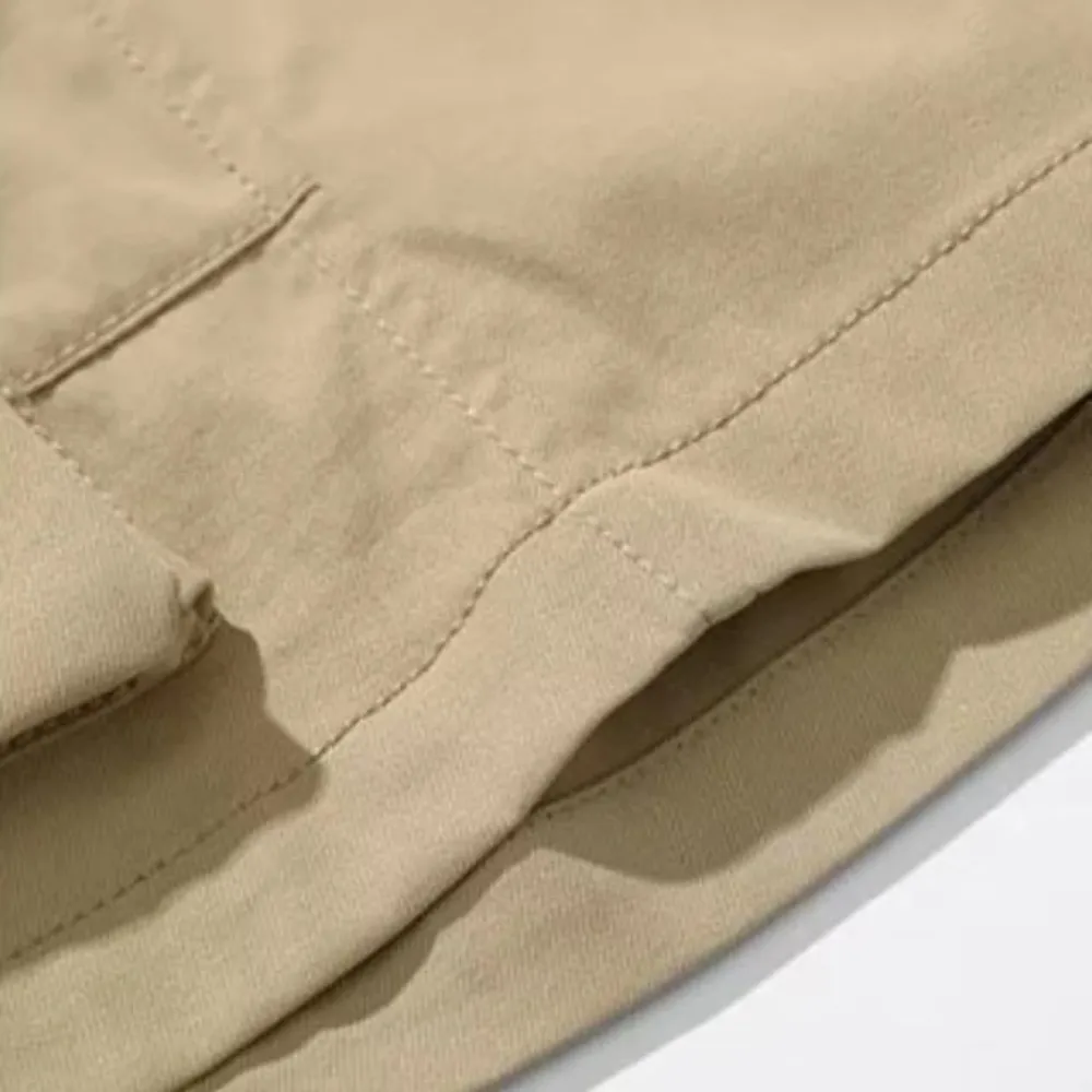"Japanese Solid Color Cargo" Shorts