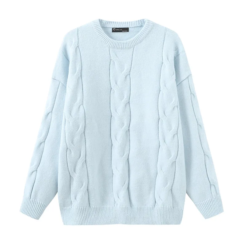 "LIGHT COLORED TWIST" SWEATER N091707