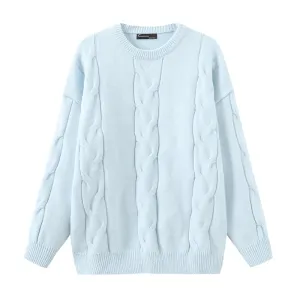 "LIGHT COLORED TWIST" SWEATER N091707