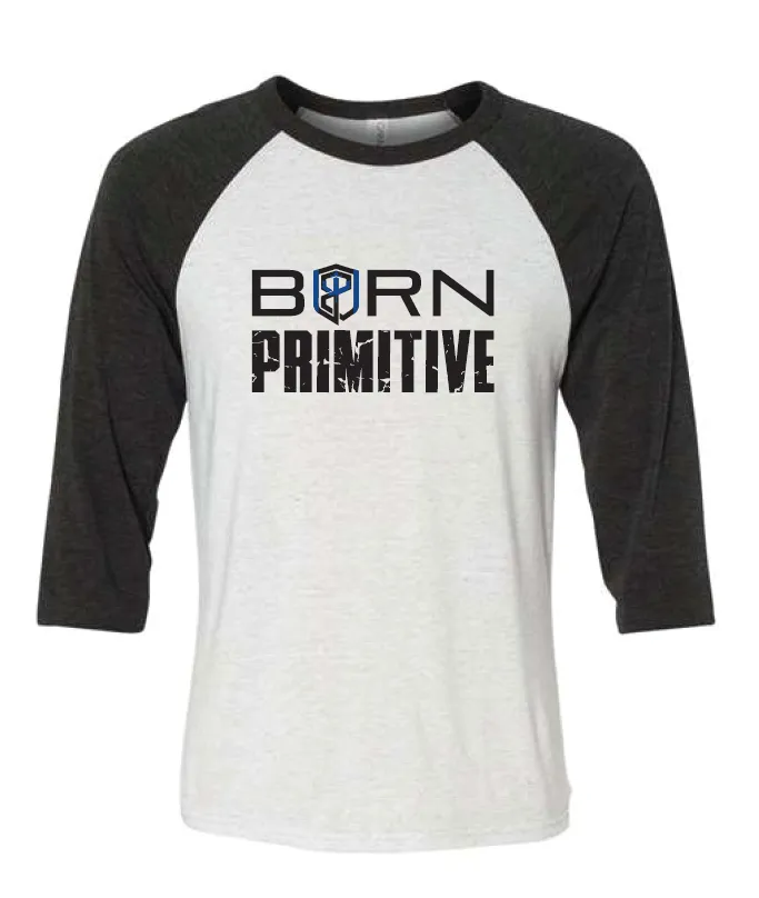 Raglan Thin Blue Line (Black/White)