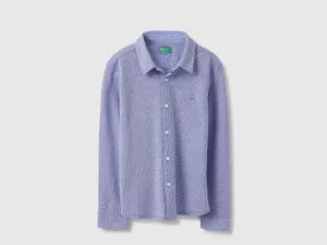 Regular Fit Spread Collar Textured Shirts