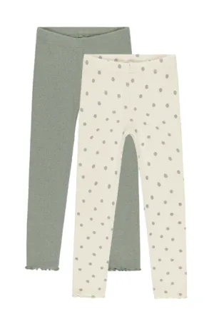 Ribbed Leggings | Polka Dot