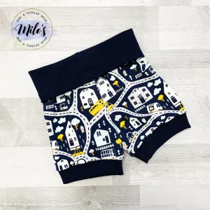 Road Map Foldover Shorts