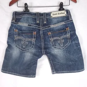 Rock Revival Lydia Easy Shorts 27 Denim