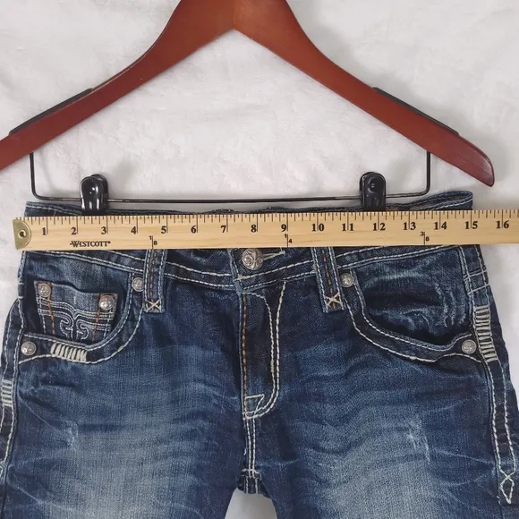 Rock Revival Lydia Easy Shorts 27 Denim