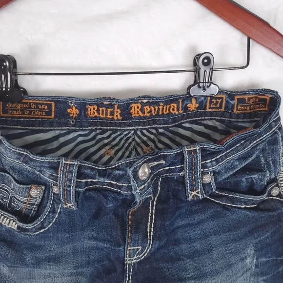 Rock Revival Lydia Easy Shorts 27 Denim