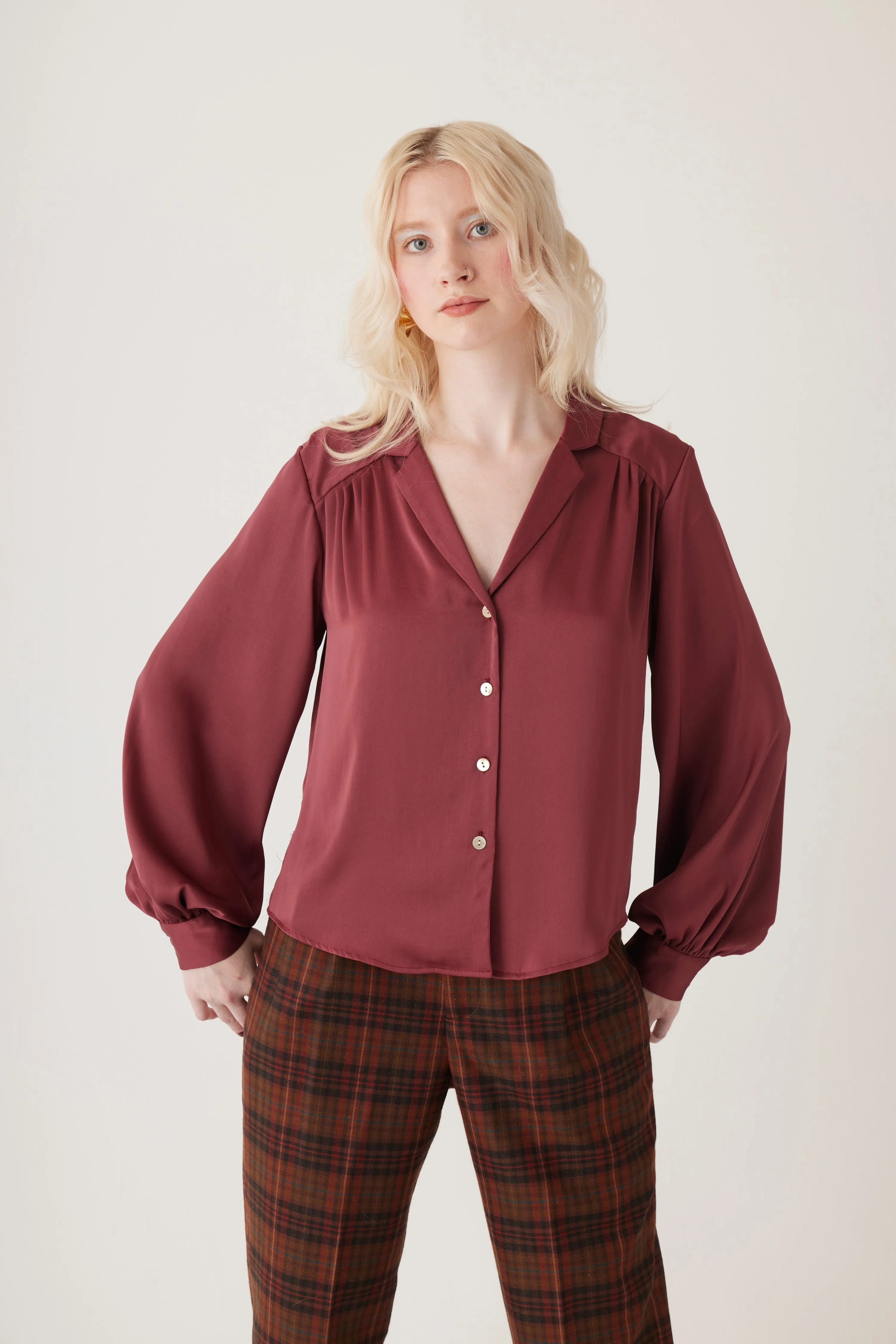 Rose Blouse in Japanese Charmeuse