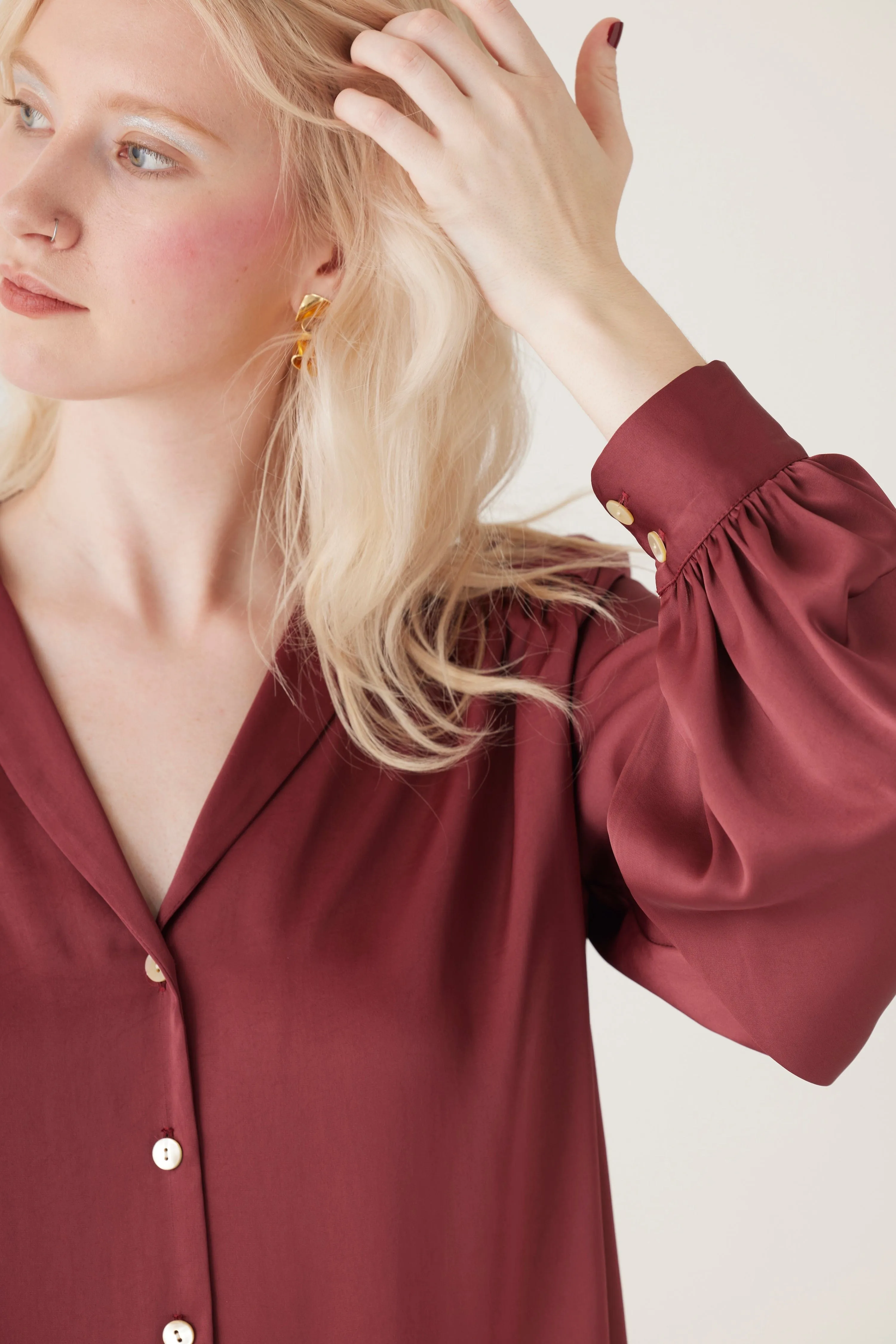 Rose Blouse in Japanese Charmeuse