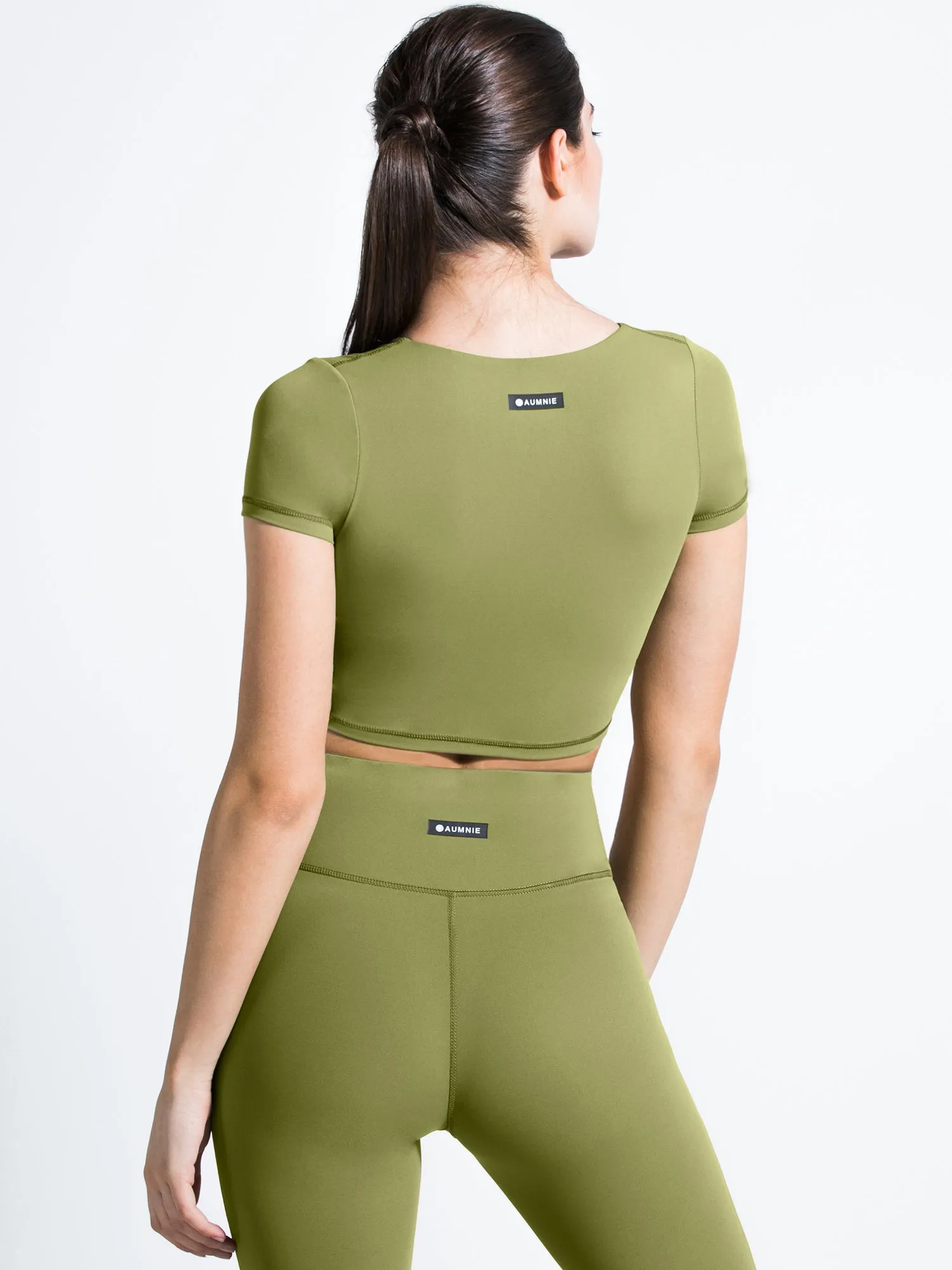 RUCHED NUDE TEE, MUSTARD