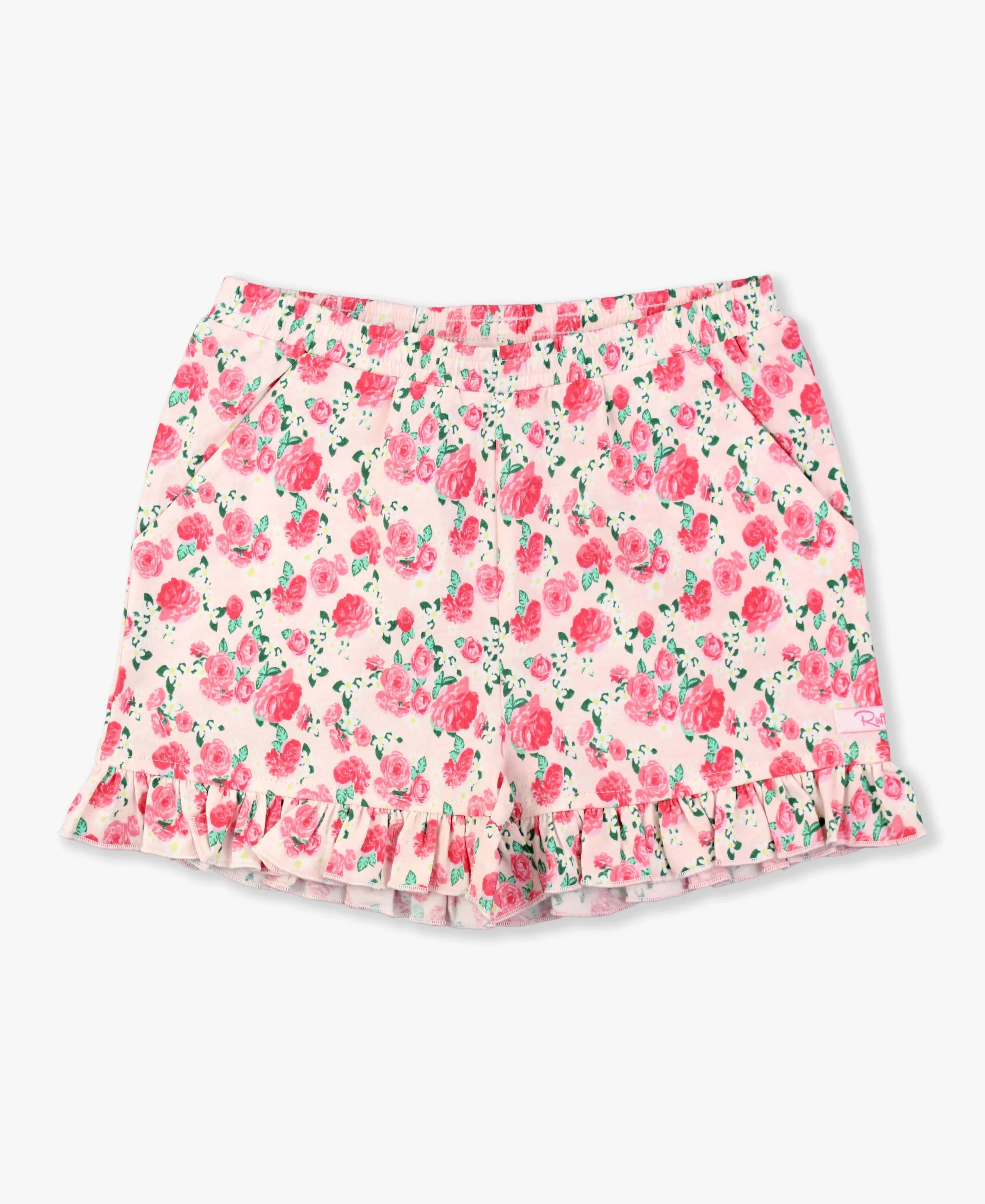 RuffleButts - English Roses Ruffle Knit Bloomer/Shorts