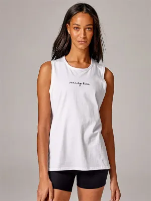 RUNNING BARE EASY RIDER 2.0 MUSCLE TANK WHITE