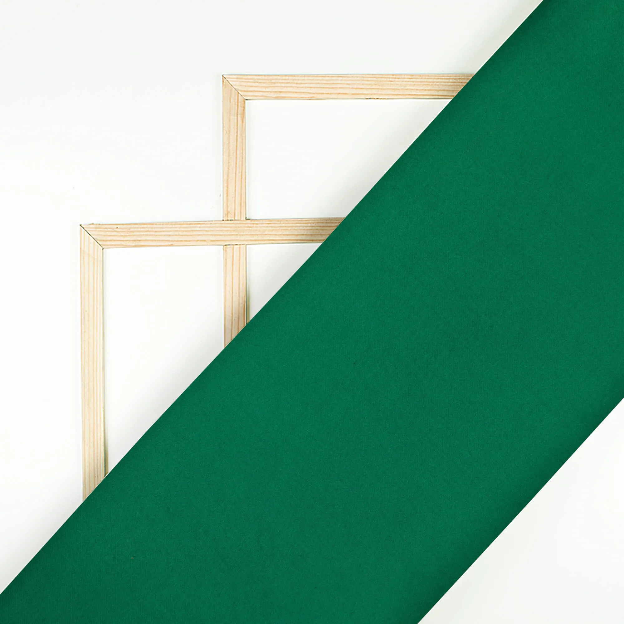 Sacramento Green Plain Butter Satin Fabric