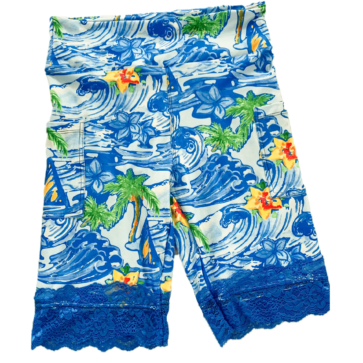 Sailing Away Shorts with Blue Lace Legging