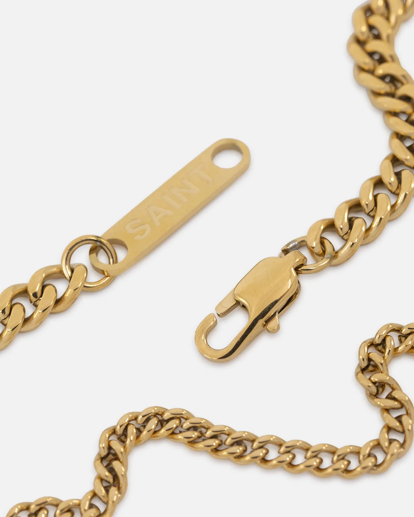 Saint Morta Duo Cuban Chain Set Gold