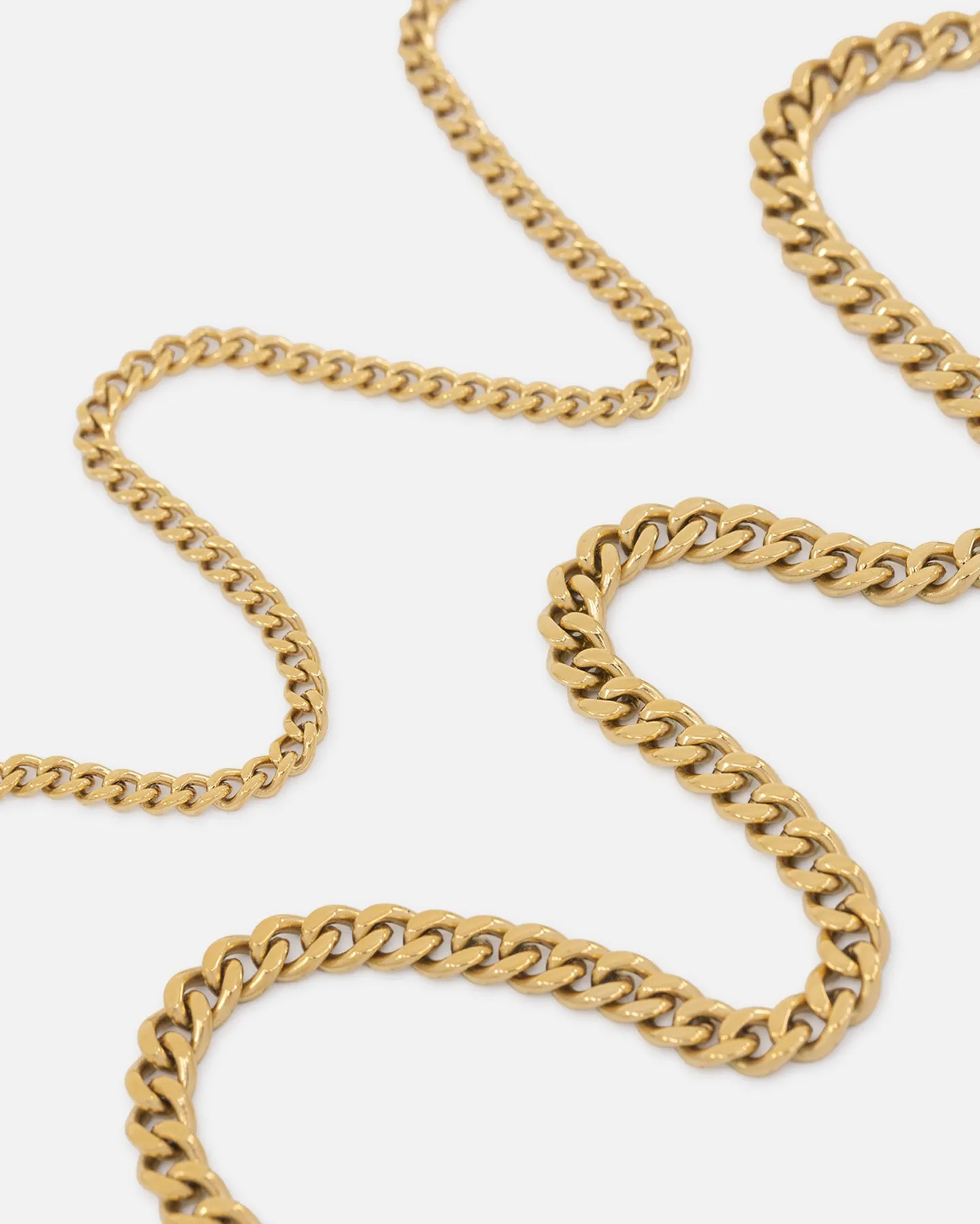 Saint Morta Duo Cuban Chain Set Gold