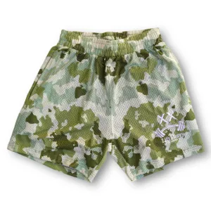 SAND CAMO MESH SHORTS