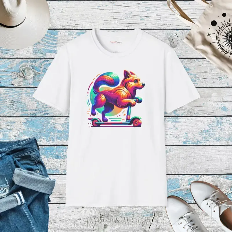 Scooter Tee Casual Comfort Dog Riding Ring Spun Style