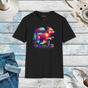 Scooter Tee Casual Comfort Dog Riding Ring Spun Style