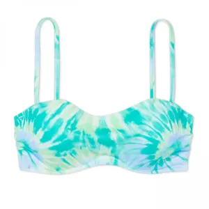 Shade & Shore Women's Tie Dye Light Lift Bralette Bikini Swim Top