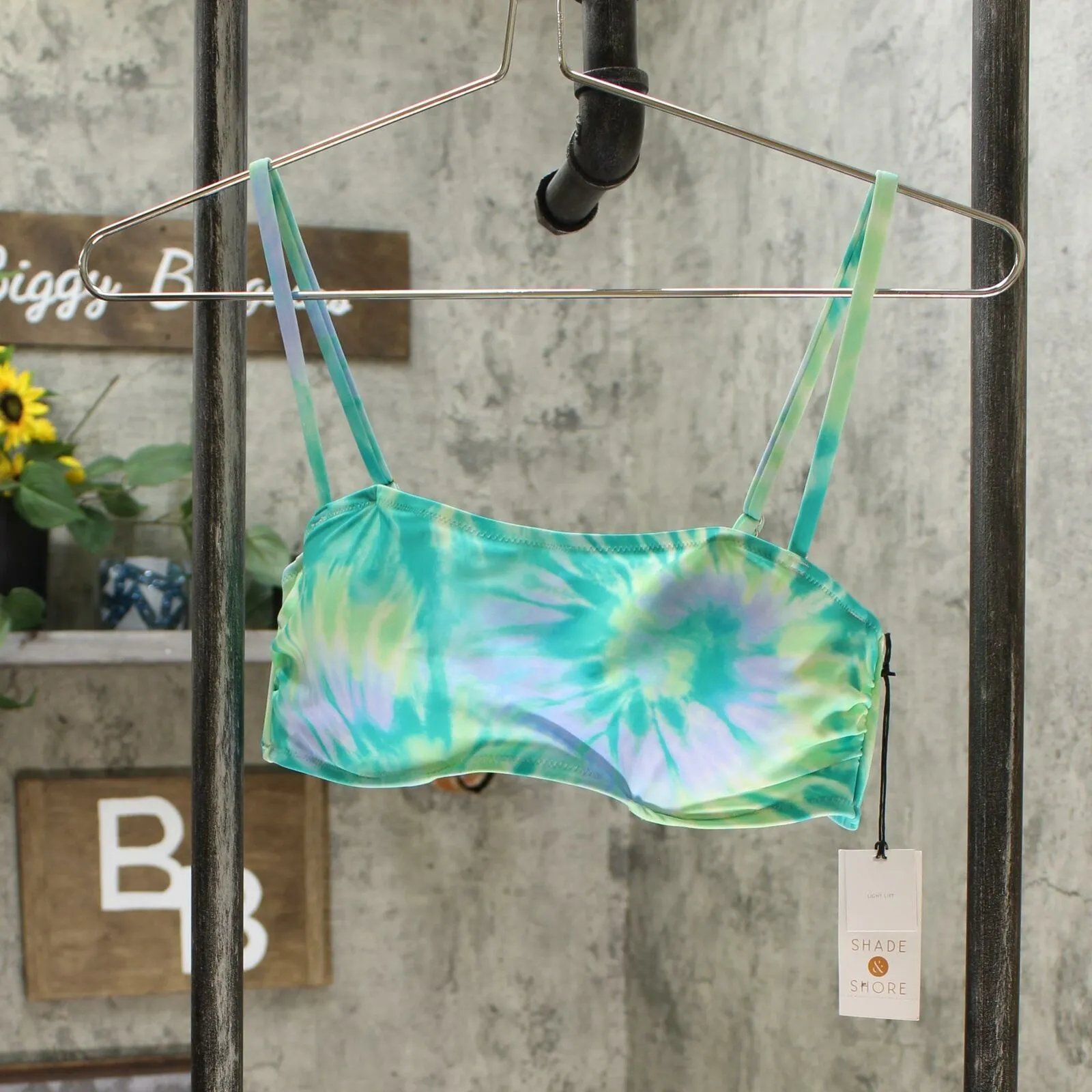 Shade & Shore Women's Tie Dye Light Lift Bralette Bikini Swim Top