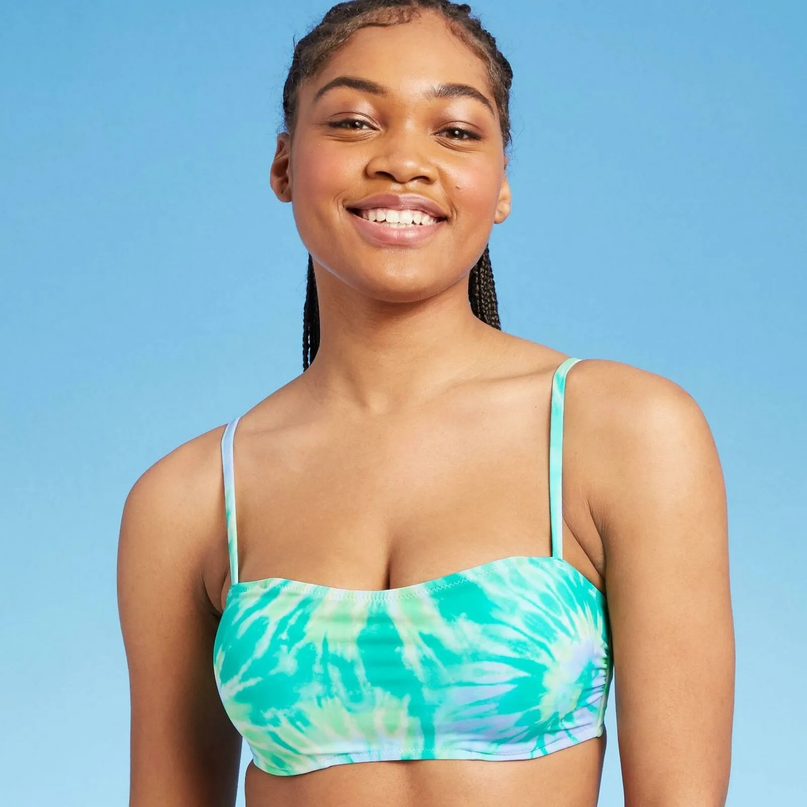 Shade & Shore Women's Tie Dye Light Lift Bralette Bikini Swim Top
