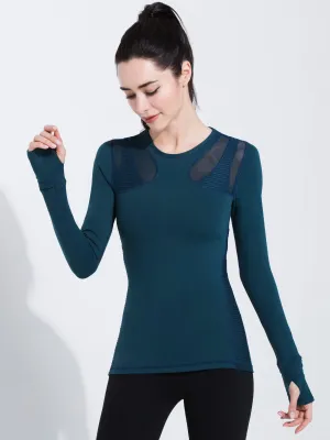 SHAPED PANEL TEE, LAKE