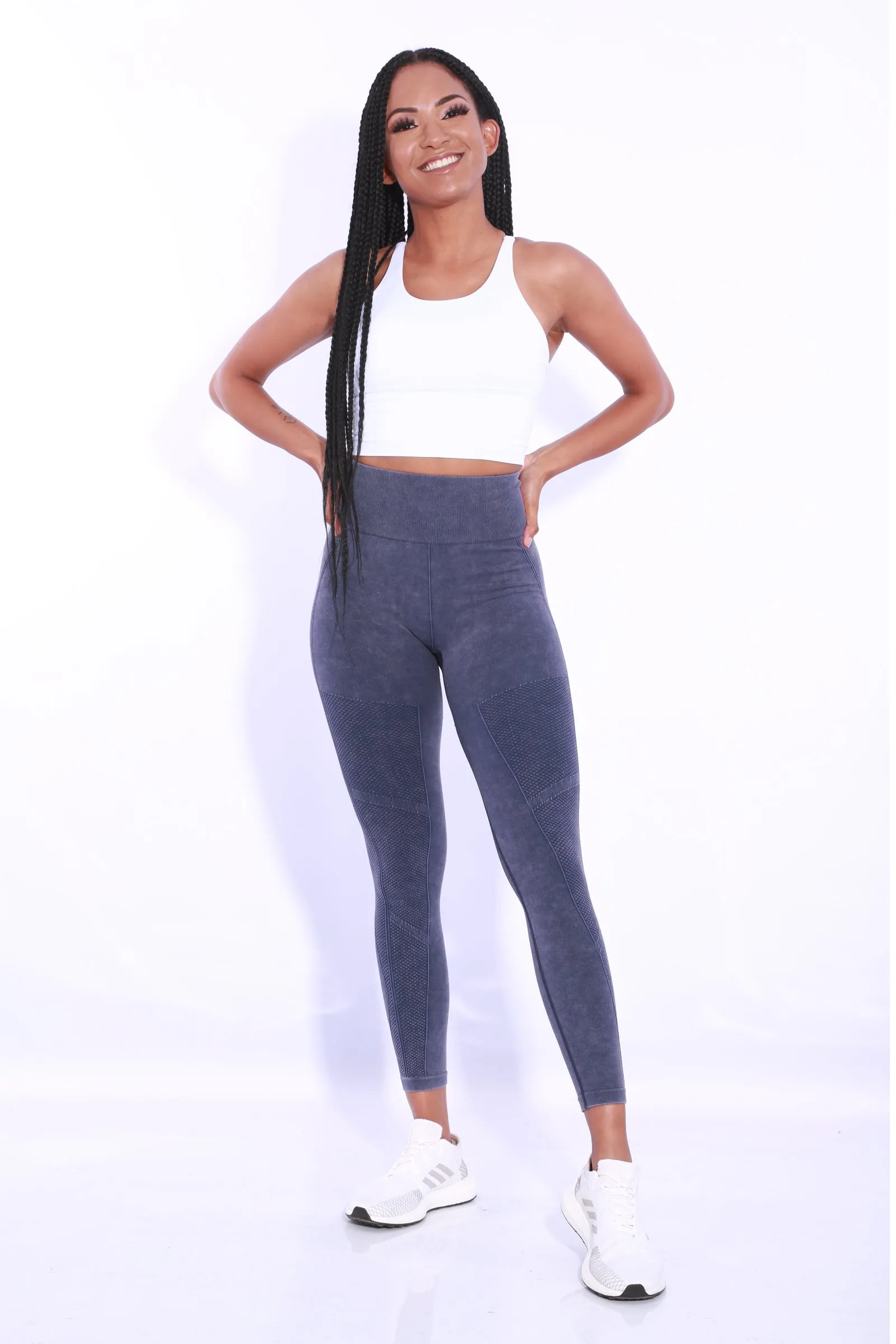 Shapewear TNG Ocean Wash High waist Leggings- Blue