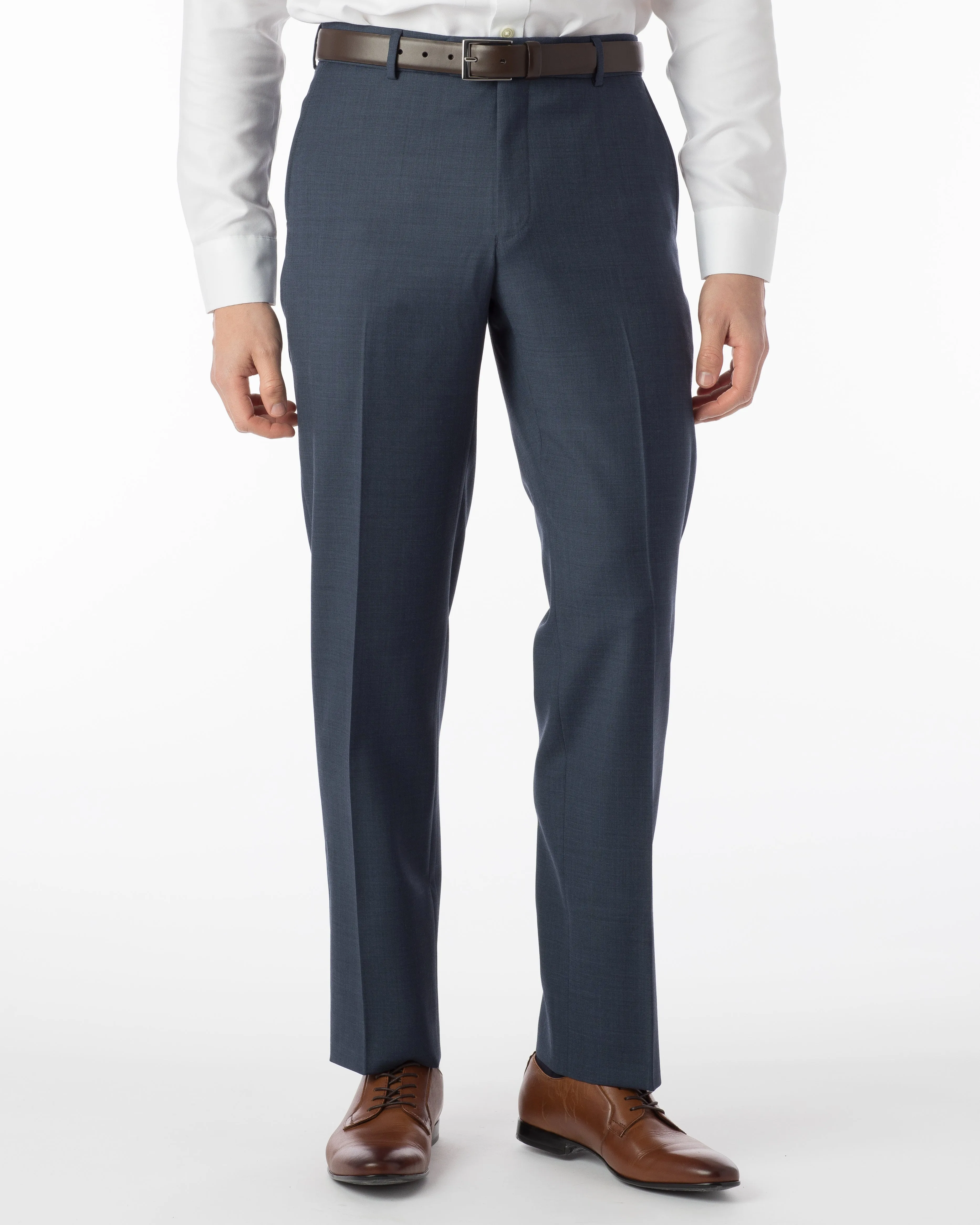 Sharkskin Dress Trouser - New Navy