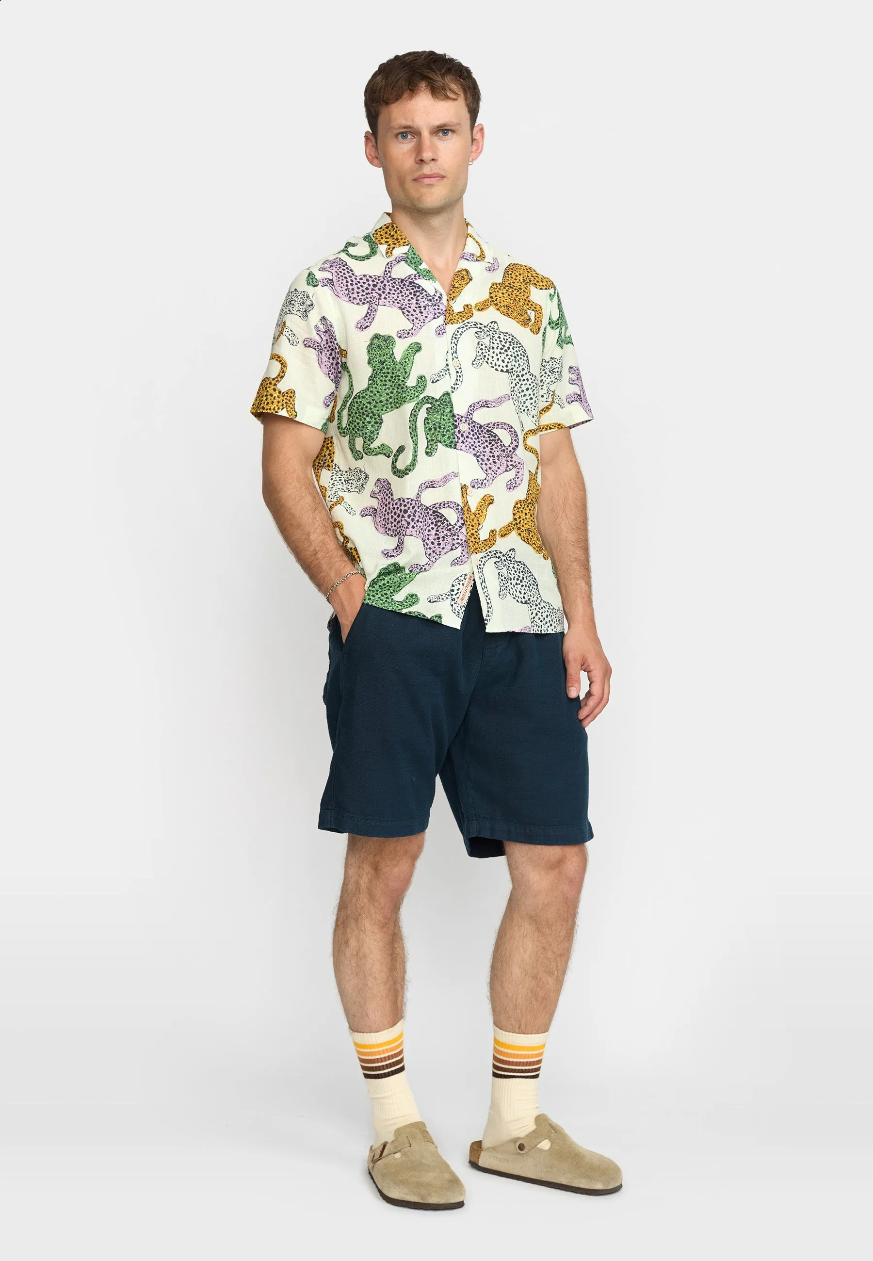 Short-sleeved Cuban Shirt / 3171 - Multi