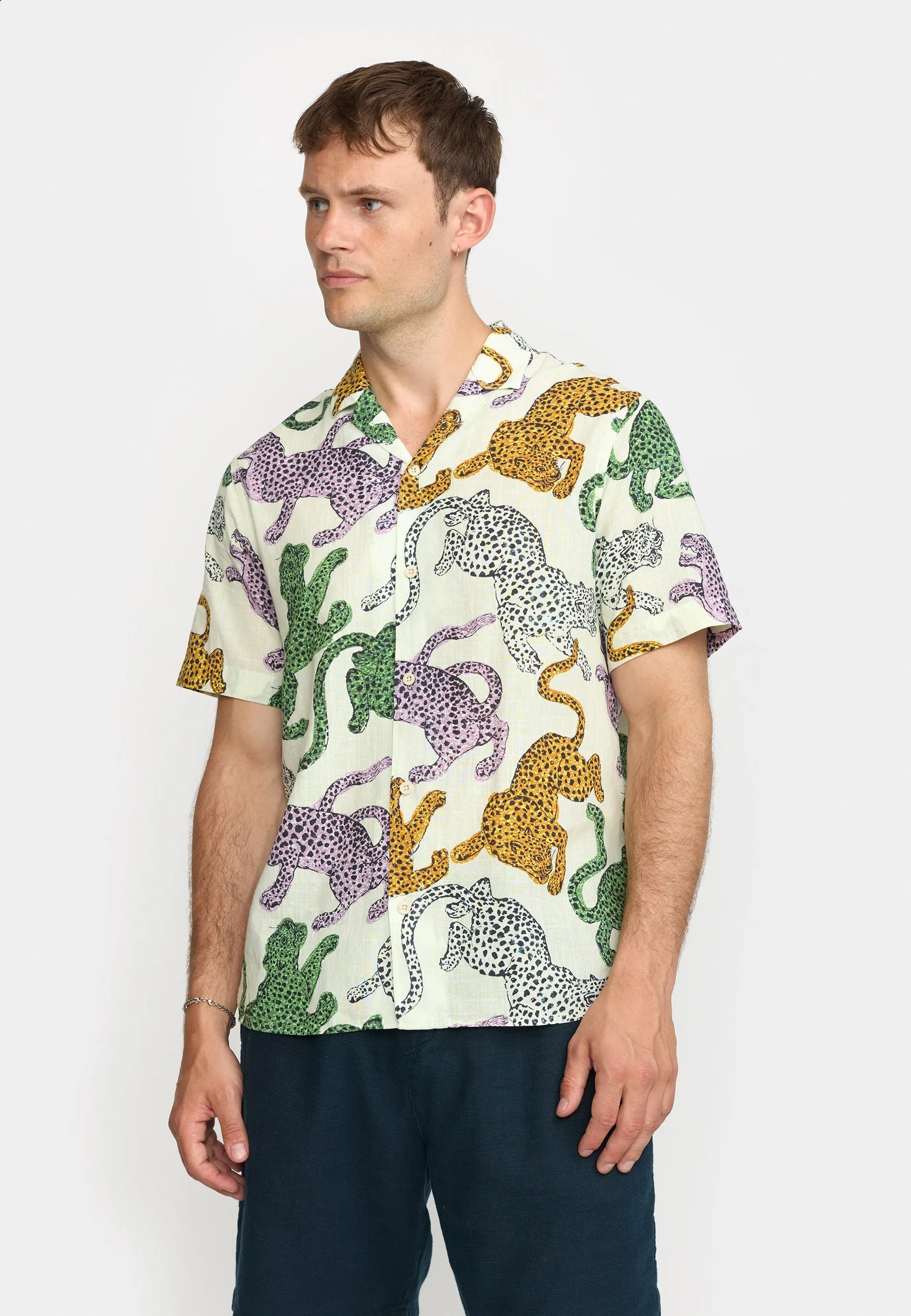 Short-sleeved Cuban Shirt / 3171 - Multi