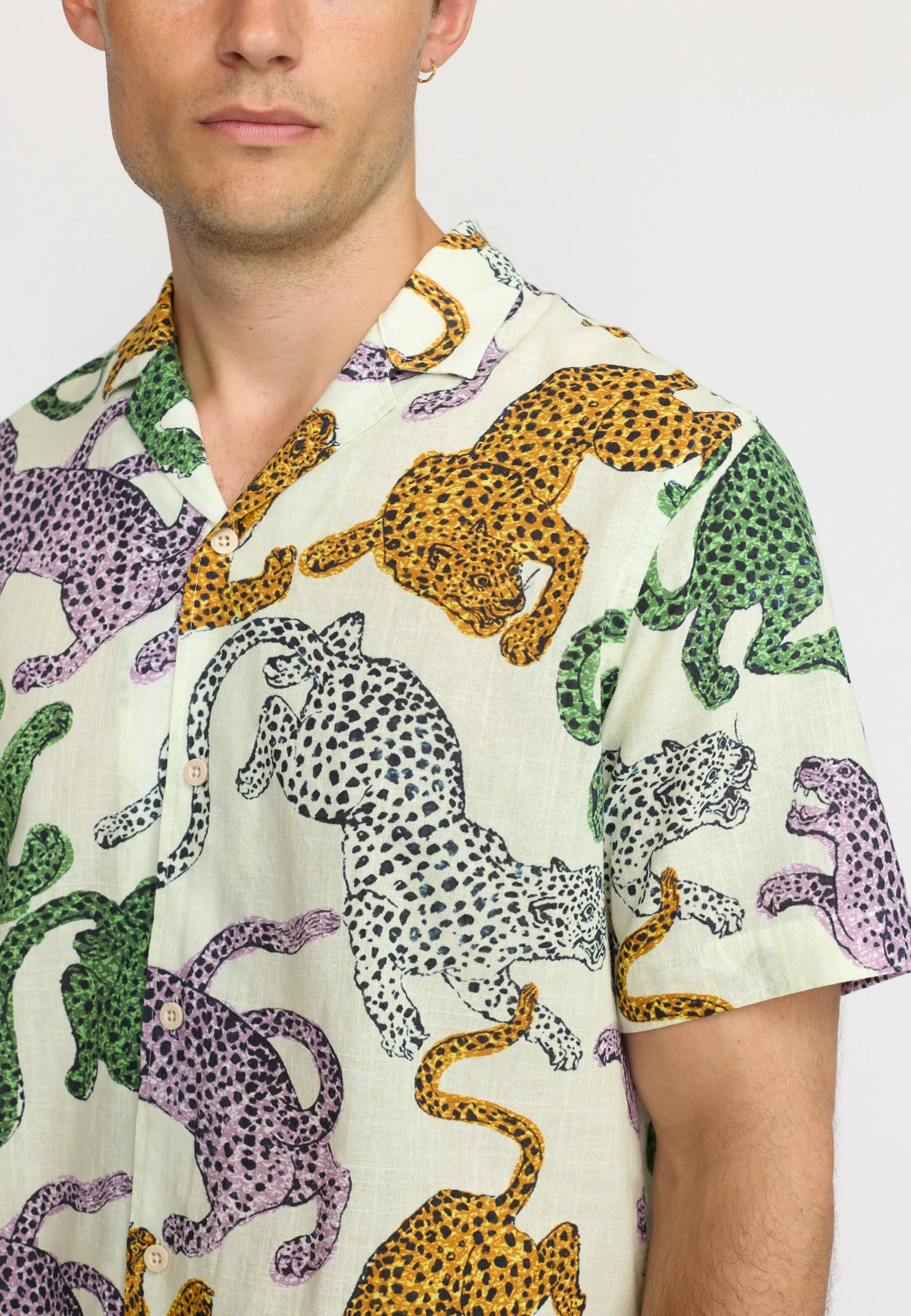 Short-sleeved Cuban Shirt / 3171 - Multi