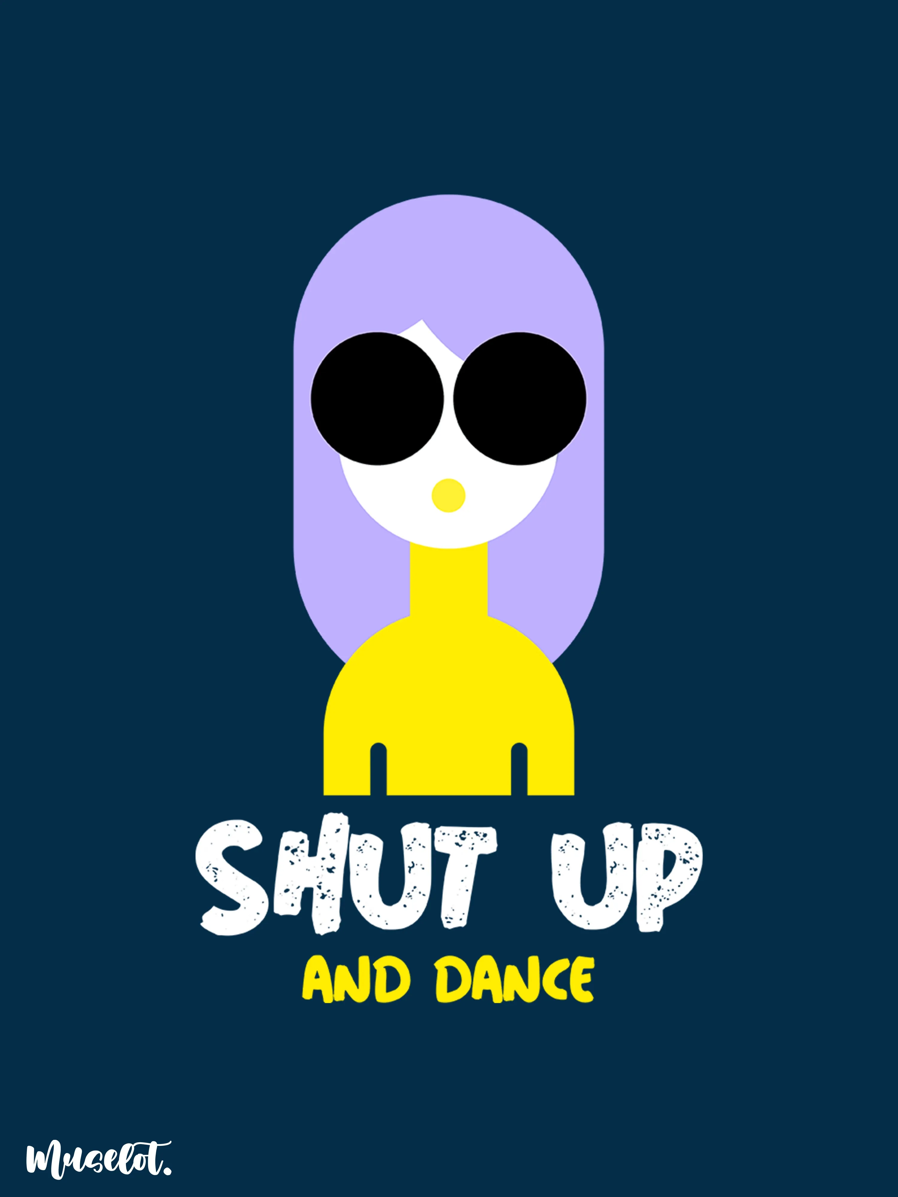 Shut up and dance crop t shirts
