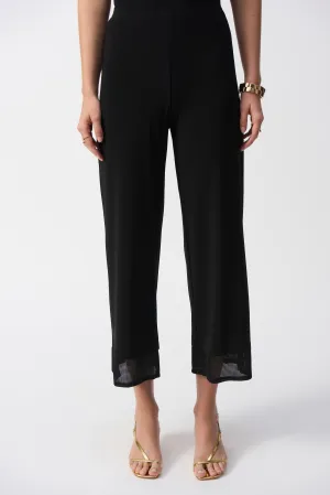 Silky Knit Culotte with Mesh detail-  Joseph Ribkoff