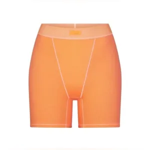 SKIMS COTTON RIB BOXERS APRICOT LARGE NWT