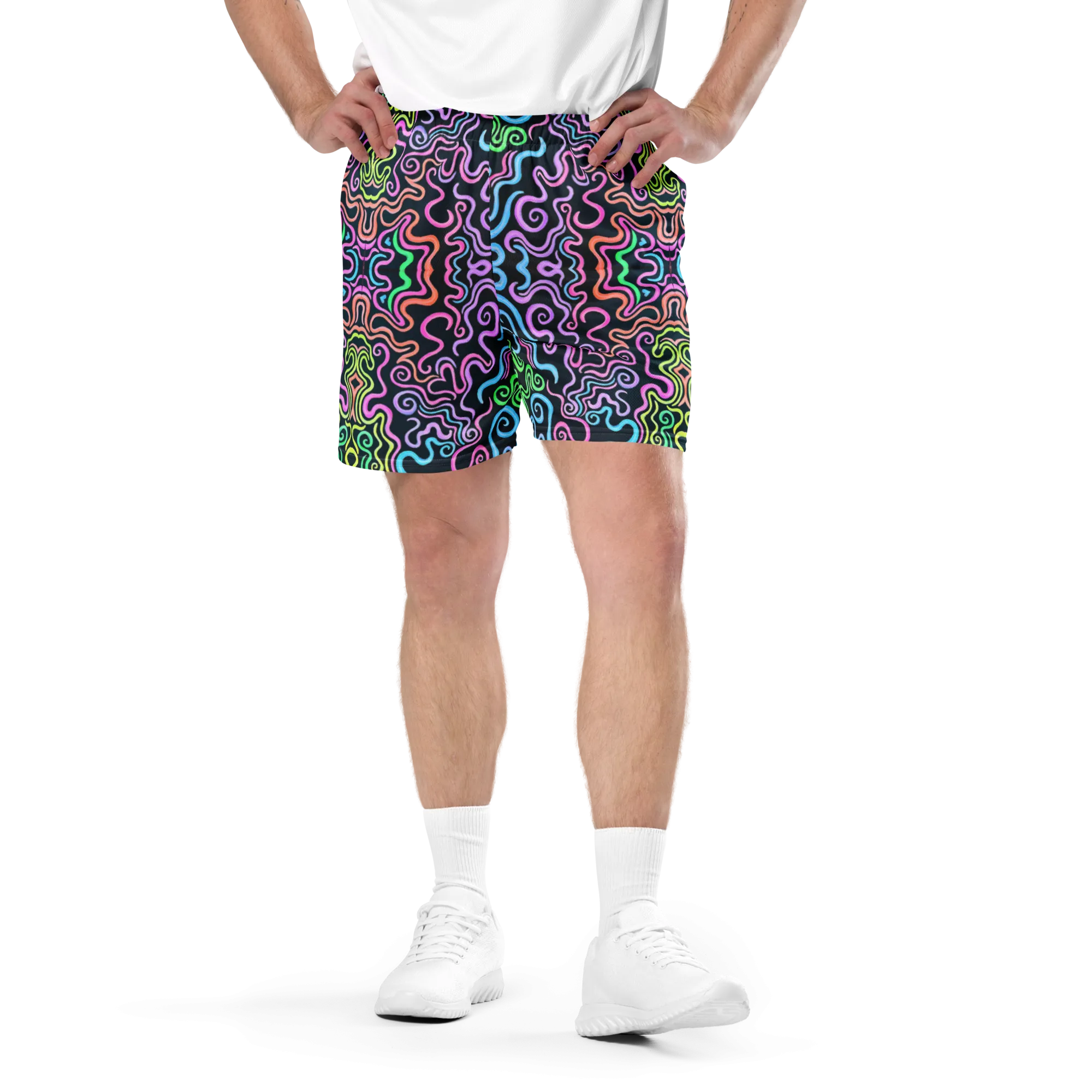 Soft Athletic Shorts (100% Recycled Material)- "Glow" Design