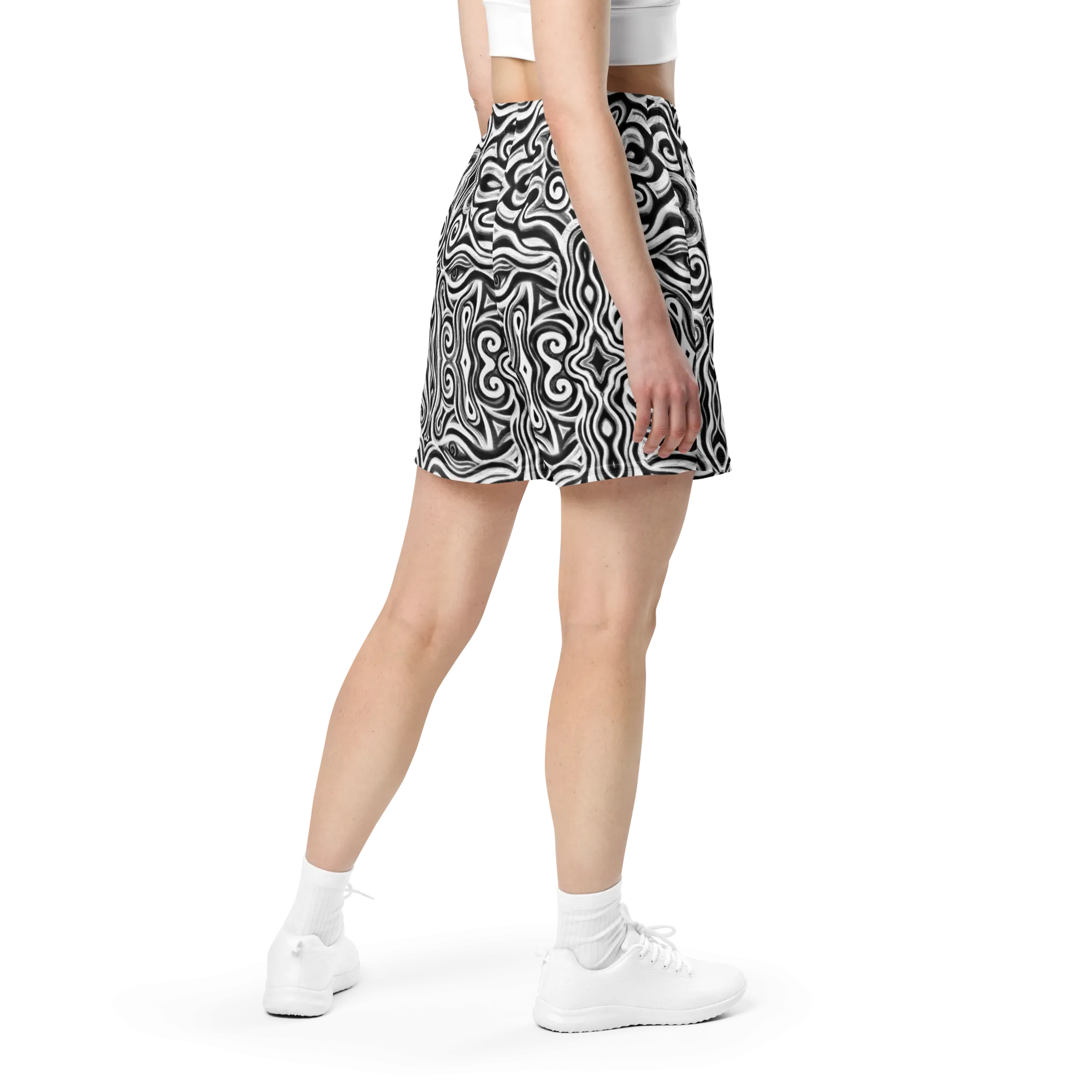 Soft Athletic Shorts (100% Recycled Material)- "Time Travel" Design