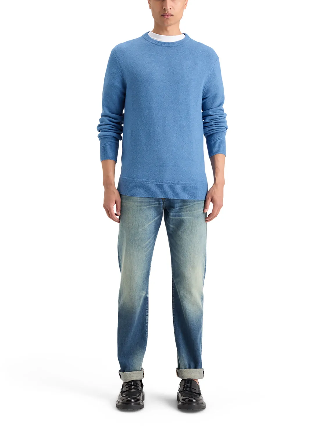 Soft Crew Neck Knit - Smart Blue