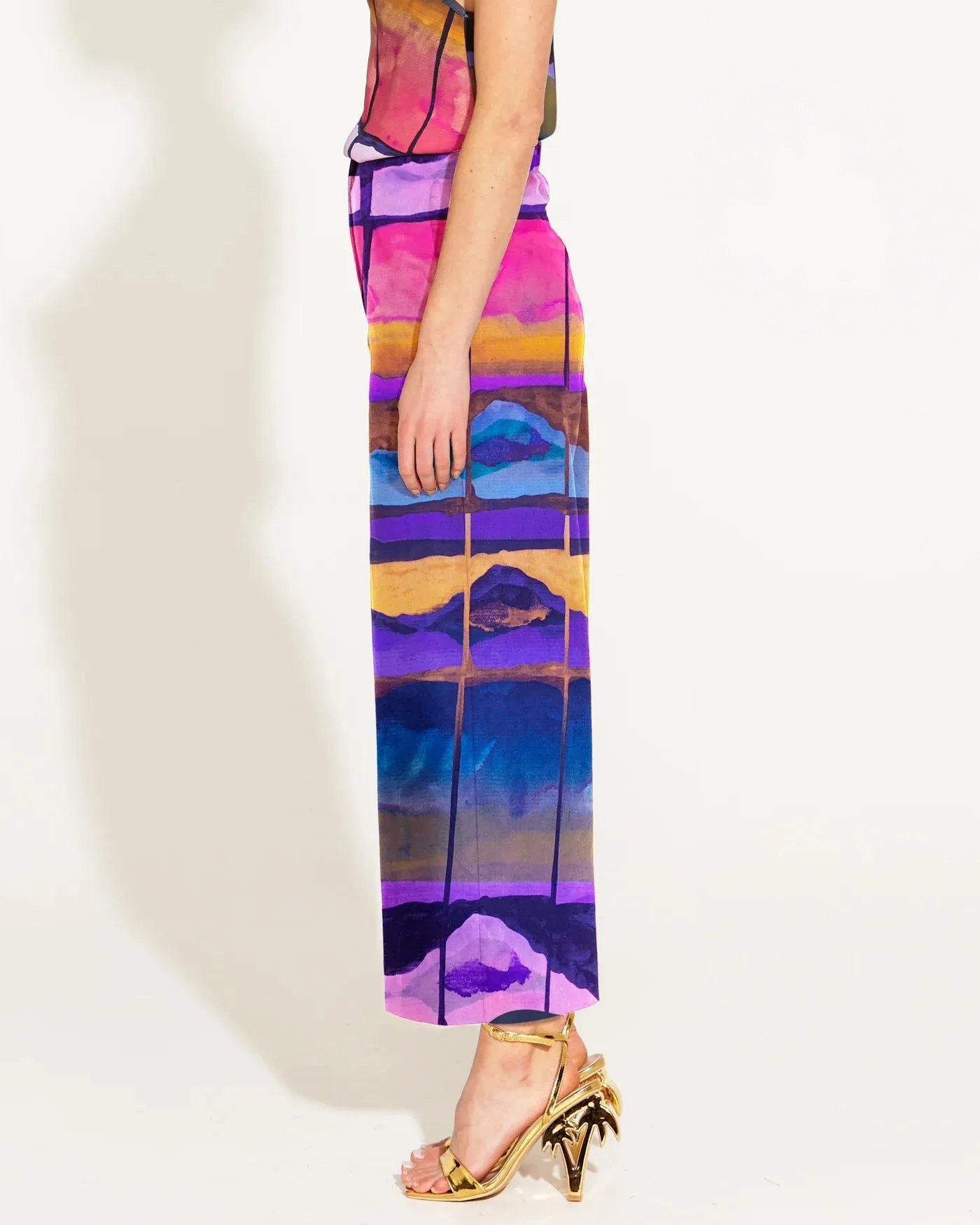 Somewhere Near Home High Waisted Cropped Pants