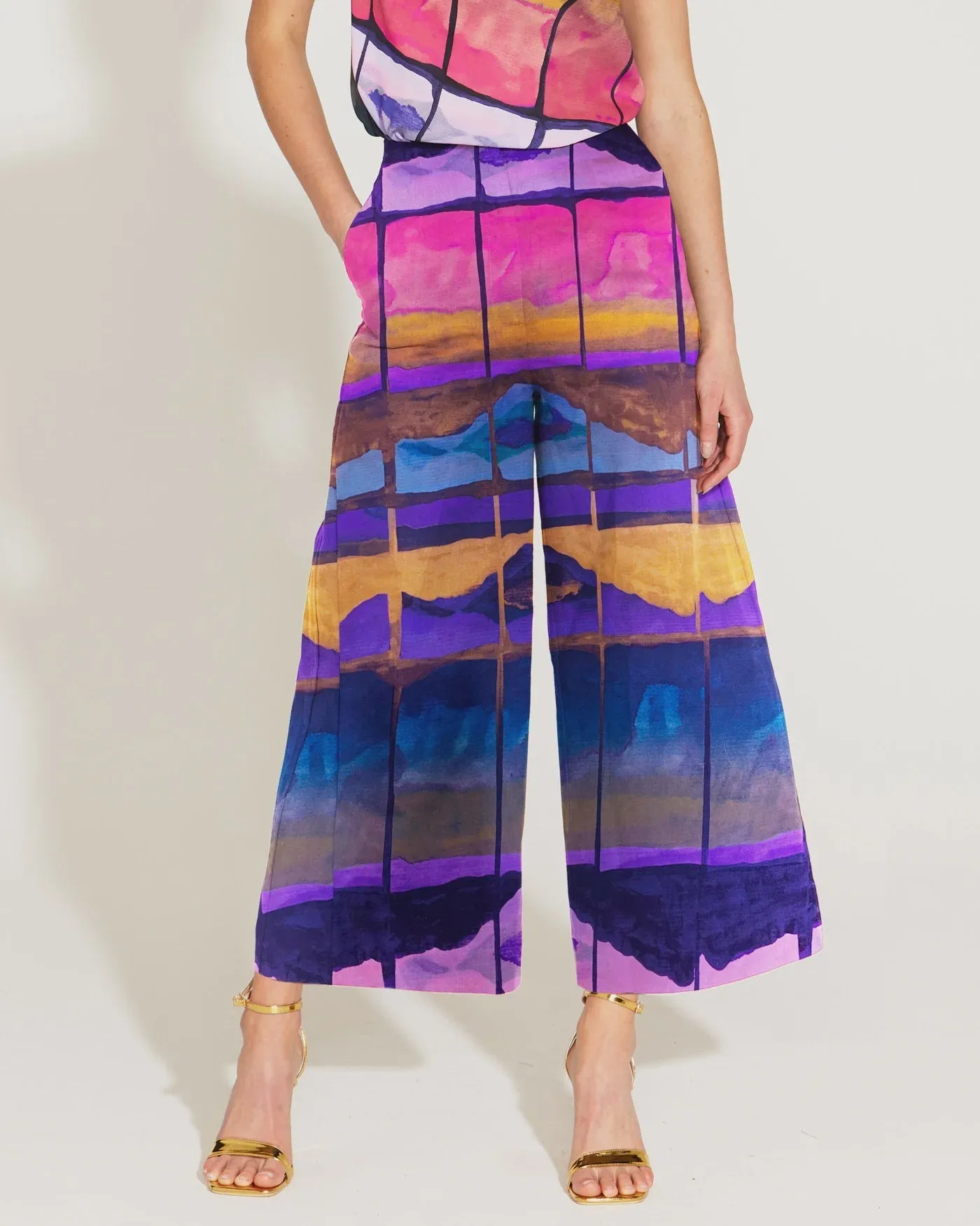 Somewhere Near Home High Waisted Cropped Pants